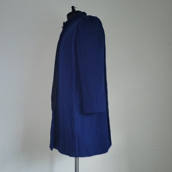 International Scene Royal Blue Wool Pea Coat with Extra Bottom  Size 11/12 - Picture 4 of 11